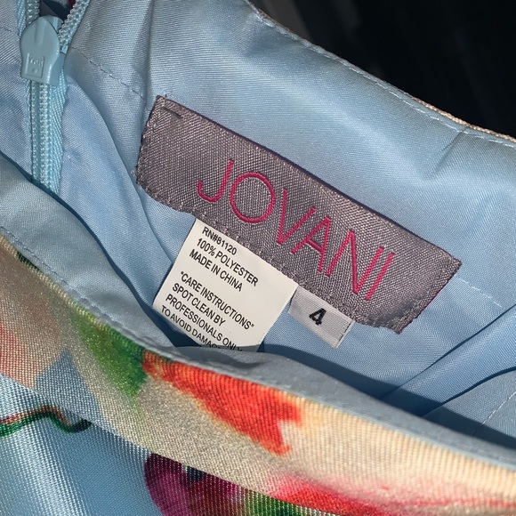 Two piece Floral prom dress - Picture 7 of 8